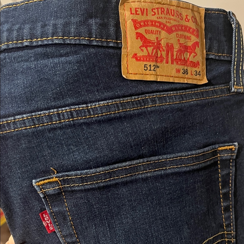 Levi's Dark Blue Slim Straight Jeans